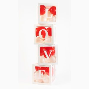 4 boites (blocs) pour ballons "baby ou love" – Image 6