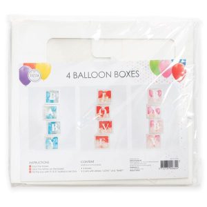 4 boites (blocs) pour ballons "baby ou love" – Image 7