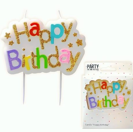 bougie Happy birthday -sku-copyright- 8711319030931 en vente sur promoballons-2