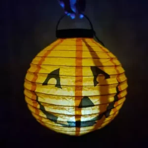 Lanterne lampion LED - Halloween Citrouille 23cm – Image 5