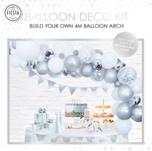 Kit pour Arche Ballon thème Argent DIY – 4 mètres – Image 2