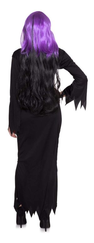 Robe squelette Halloween pour femme M/L Noir Costume, Blanc – Image 3