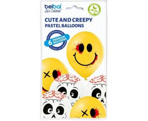 ballons halloween horreur comiques "Cute and Creepy" 6 pcs – Image 2