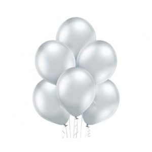 Ballons en latex Belbal B105 (30 cm), 100pcs, métallique réel, Brillants chromé, reflex, chrome – Image 2